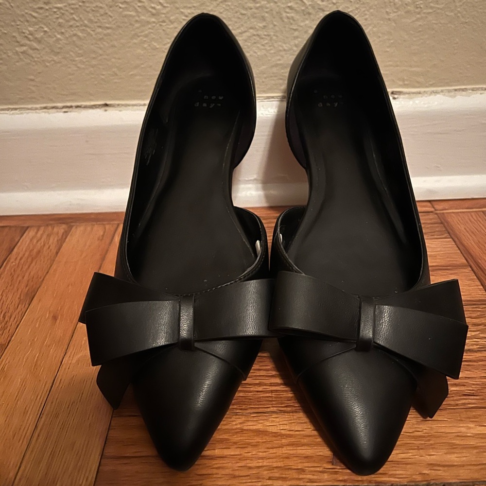 a new day - Chic Black Bow Loafers